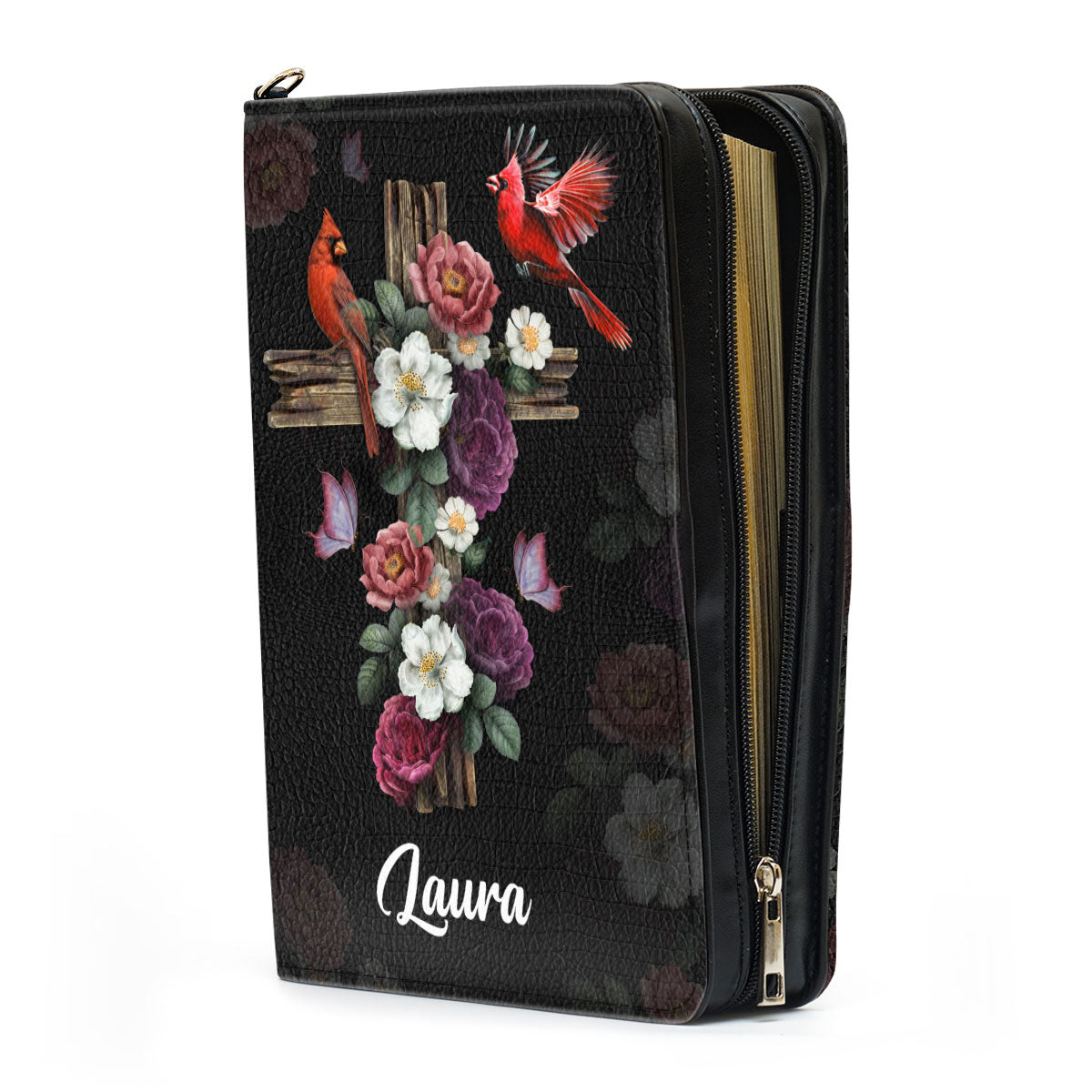 Jesuspirit Personalized Bible Cover | Gifts For Women's Ministry | Amazing Grace Bible Case With Zipper NUH435