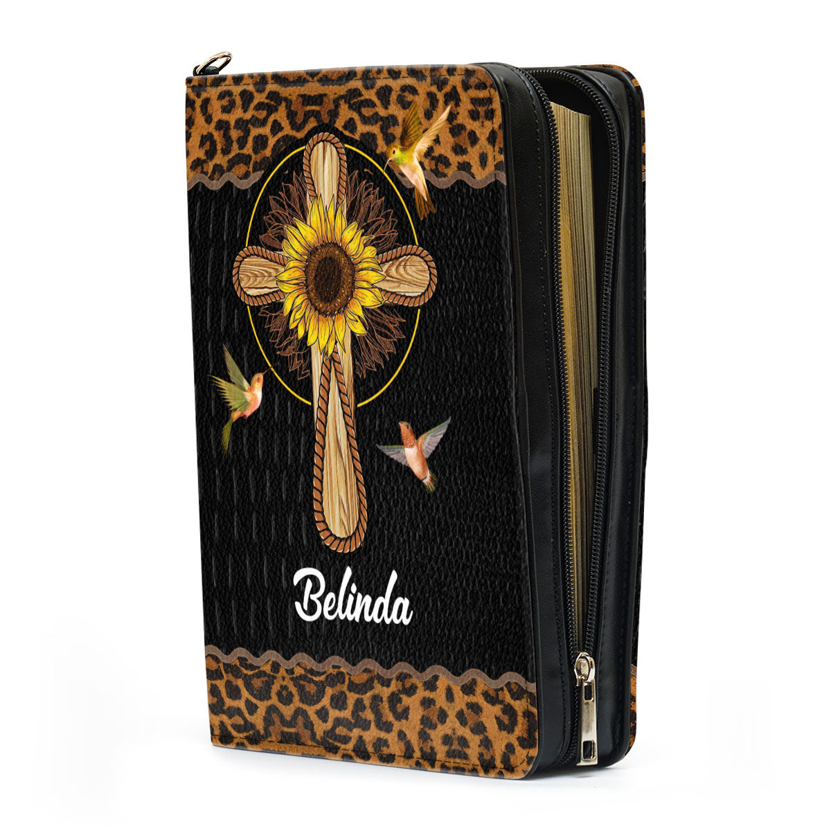 In God I Trust I Shall Not Be Afraid - Gorgeous Personalized Bible Cover NUM434