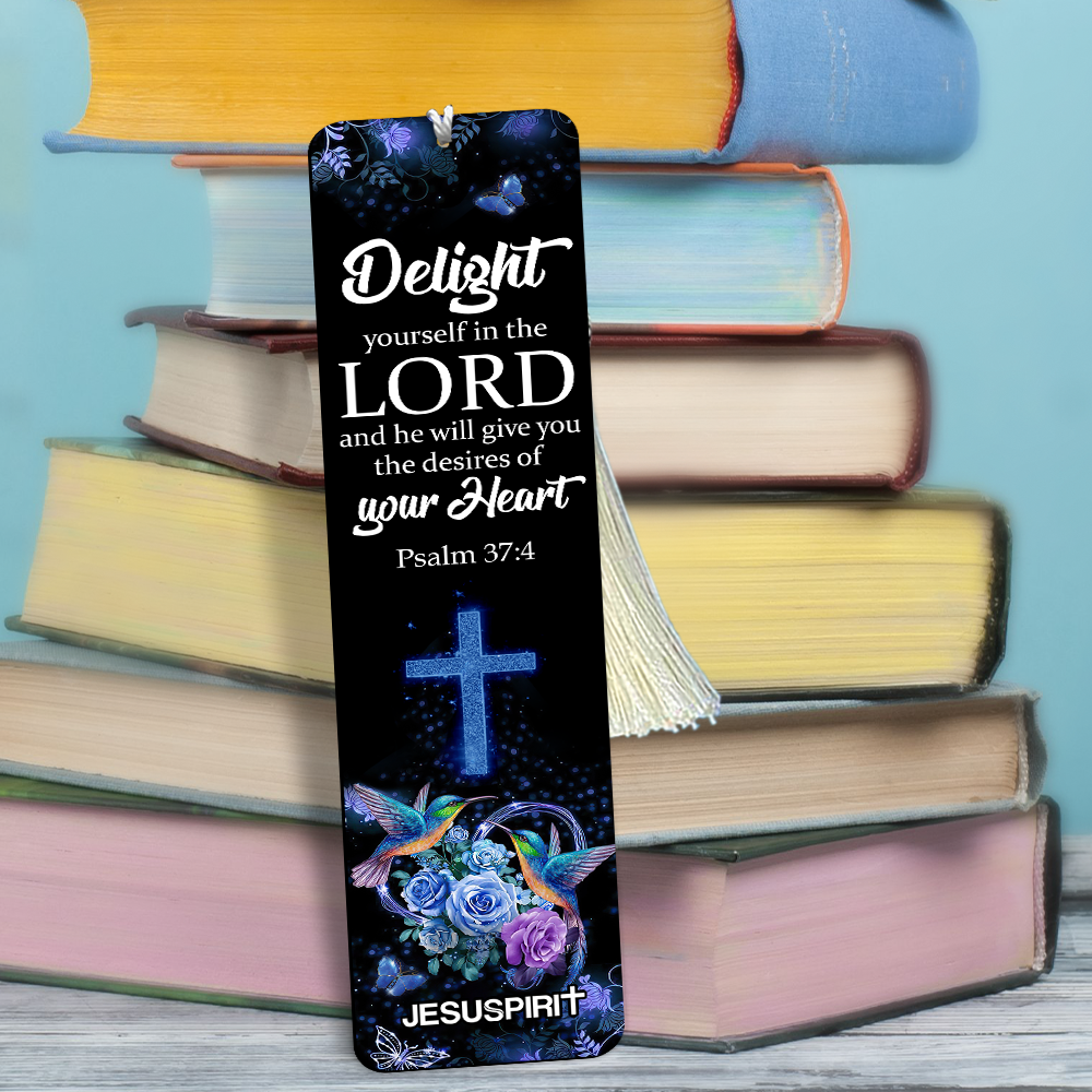 Must-Have Personalized Wooden Bookmarks - Delight Yourself In The Lord BM42