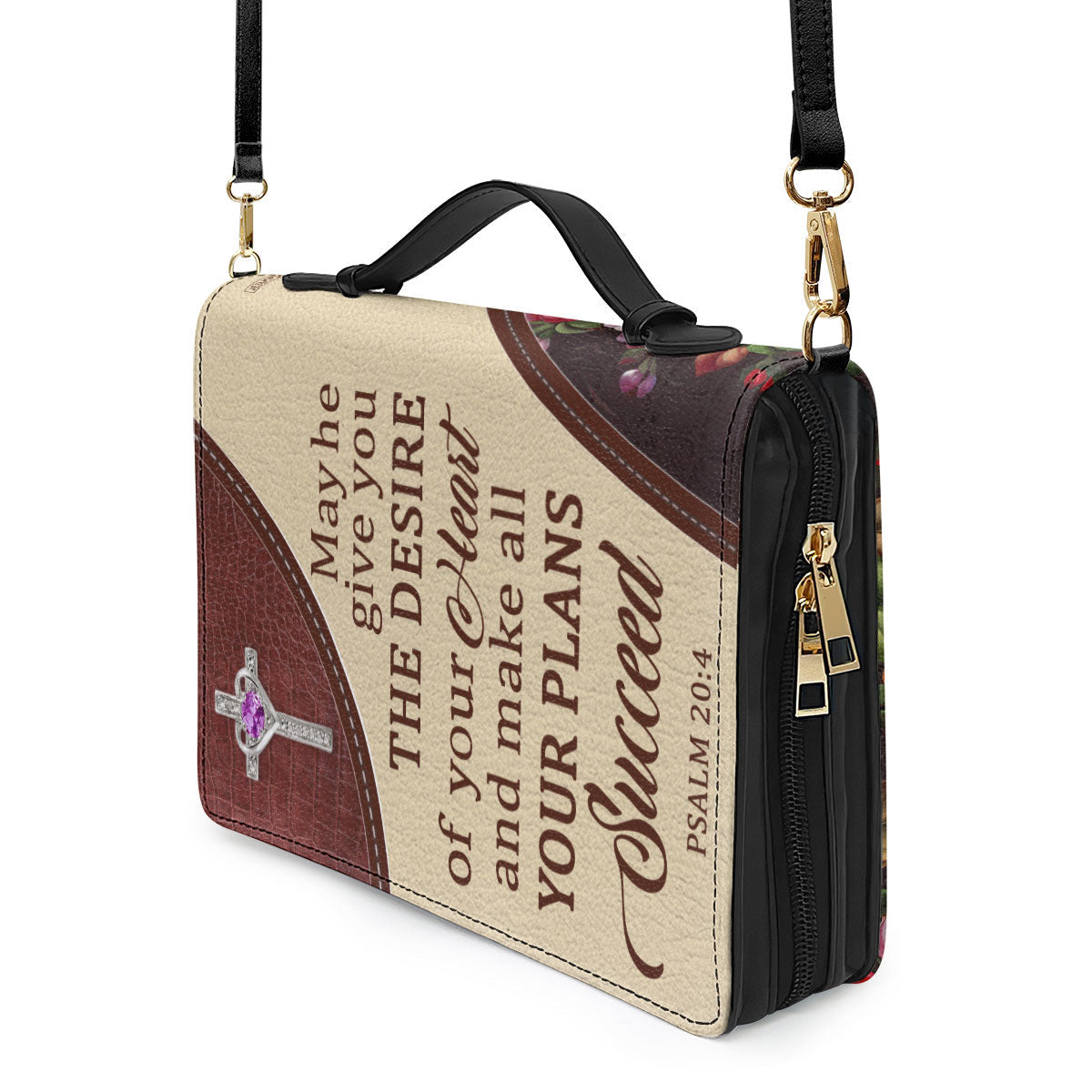 May He Make All Your Plans Succeed - Awesome Personalized Bible Cover NUM308A