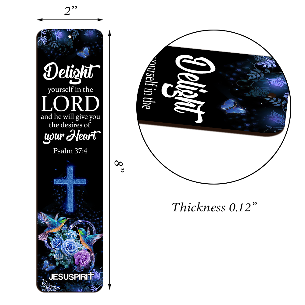 Must-Have Personalized Wooden Bookmarks - Delight Yourself In The Lord BM42