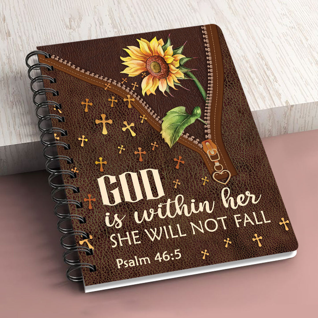 She Will Not Fall - Awesome Personalized Spiral Journal NM141A