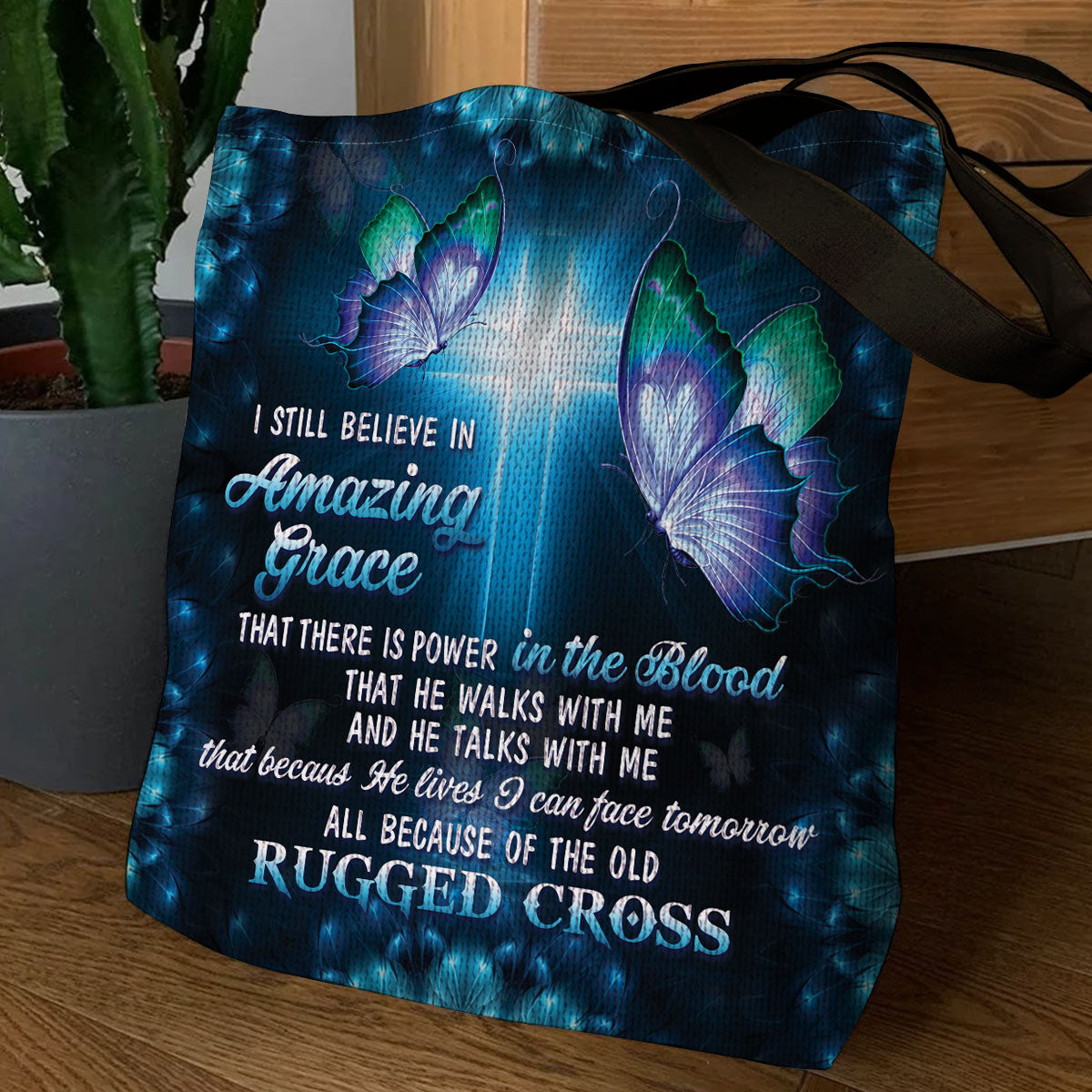 I Still Believe In Amazing Grace - Lovely Butterfly Tote Bag HO04