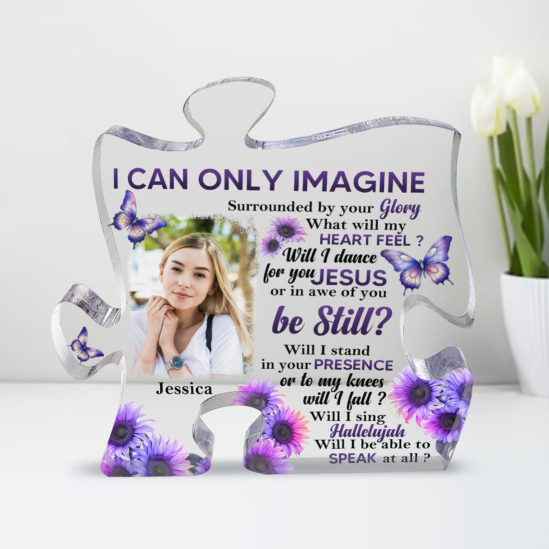 Amazing Grace | Personalized Custom Shaped Squared Acrylic Plaque JSAPPPTN1585TA