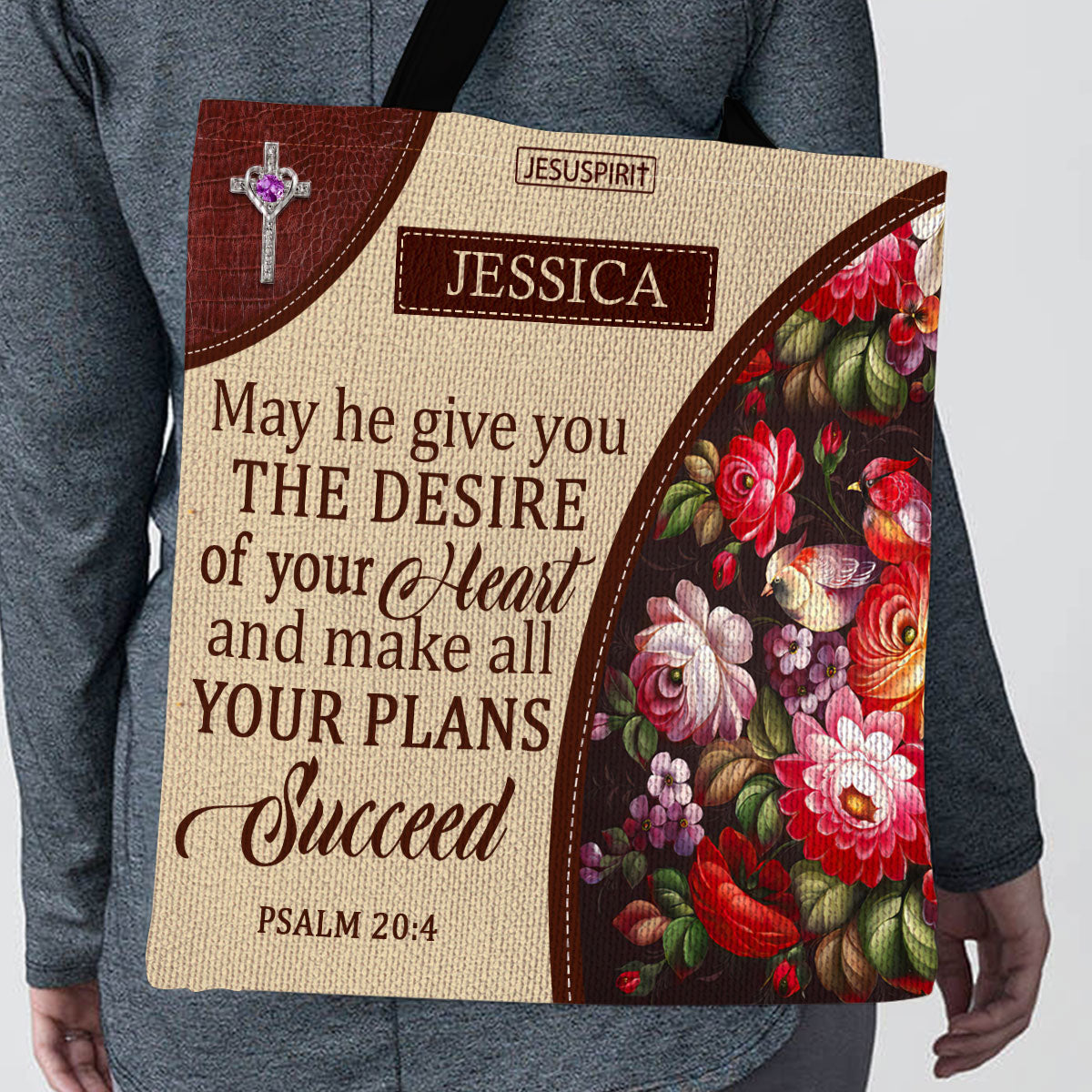 May He Make All Your Plans Succeed - Awesome Personalized Tote Bag NUM308