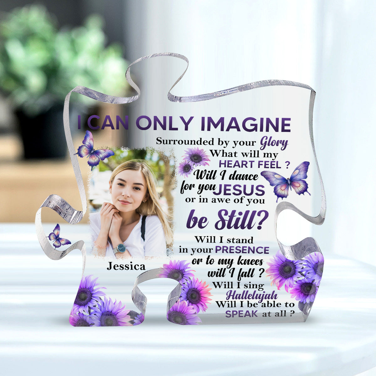 Amazing Grace | Personalized Custom Shaped Squared Acrylic Plaque JSAPPPTN1585TA