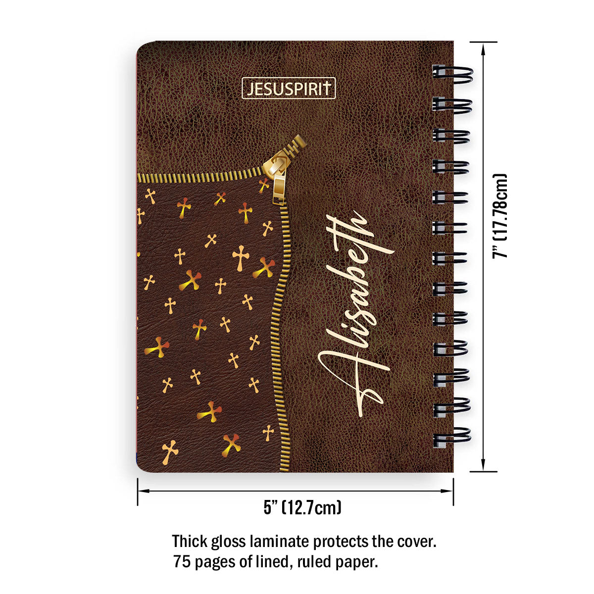 She Will Not Fall - Awesome Personalized Spiral Journal NM141A