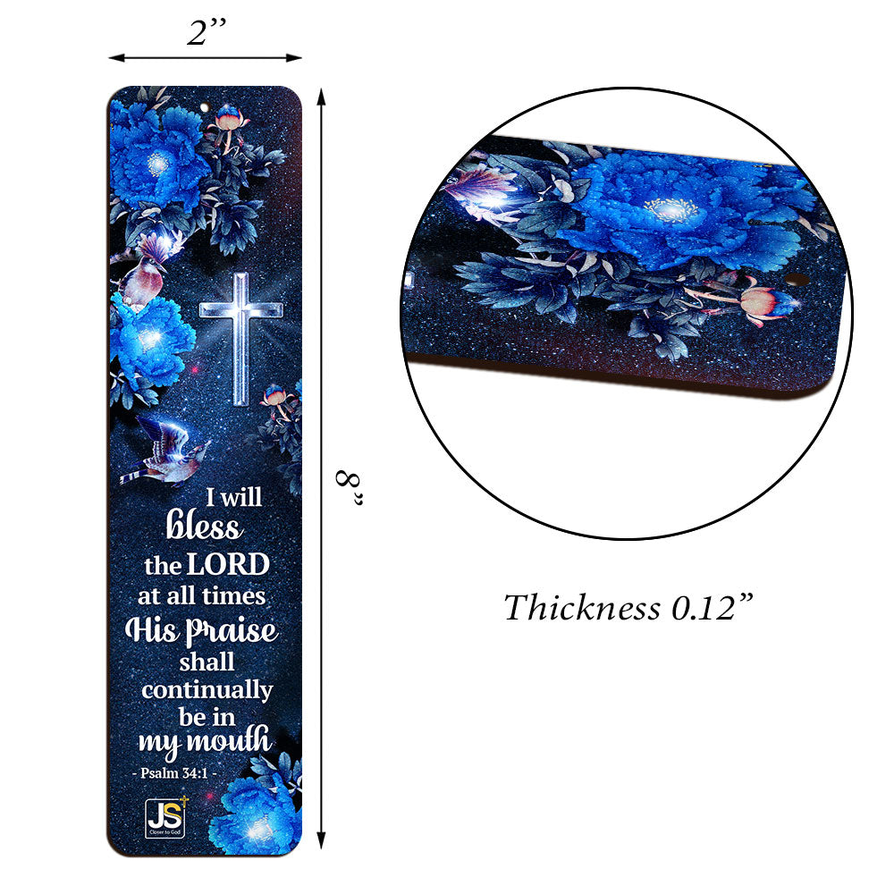 I Will Bless The Lord At All Times - Special Personalized Wooden Bookmarks MH26